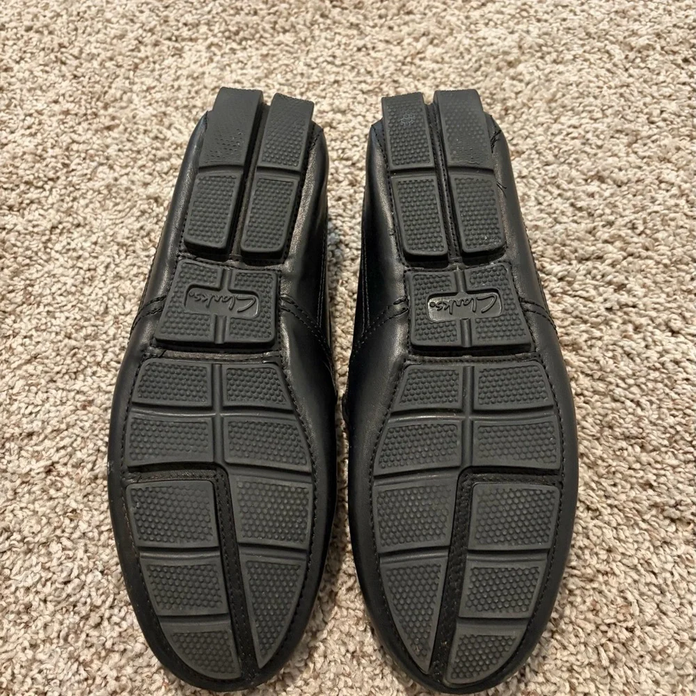 Clarks Men's Classic Black Slip-On Loafers